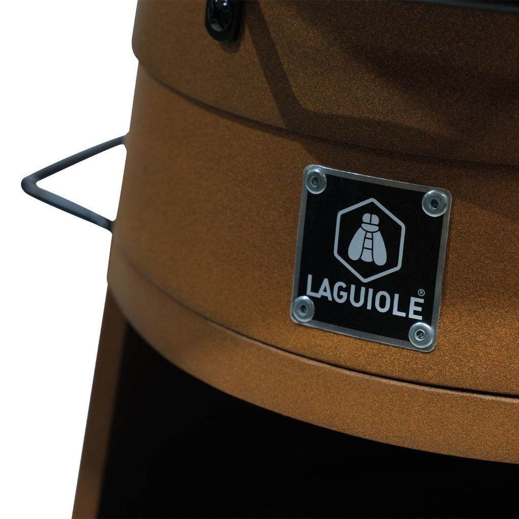 Brazier With Accessories And Protective Cover - Metal - Bronze