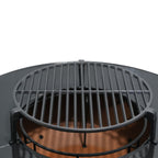 Brazier With Integrated Furniture, Accessories And Protective Cover - Metal - Gray