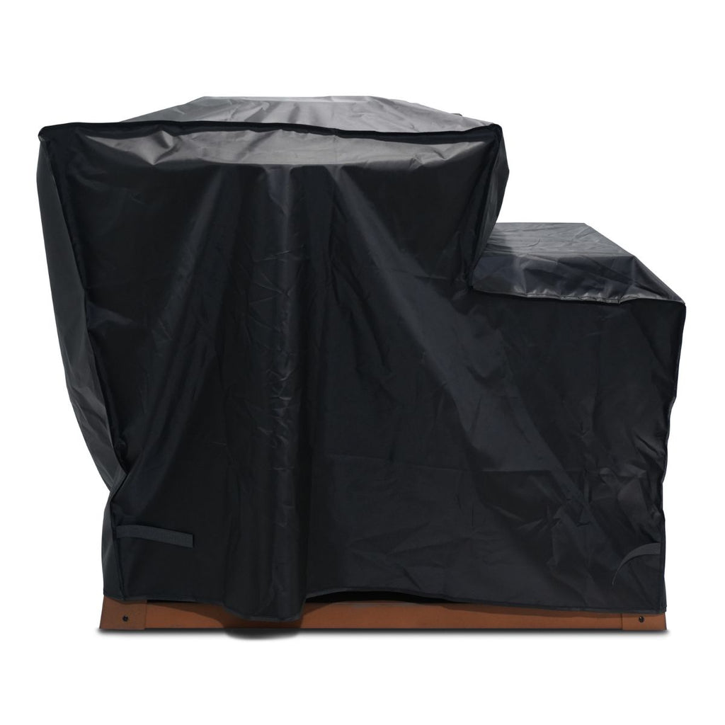 Brazier With Integrated Furniture, Accessories And Protective Cover - Metal - Gray