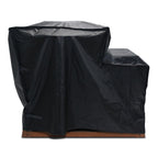 Brazier With Integrated Furniture, Accessories And Protective Cover - Metal - Gray