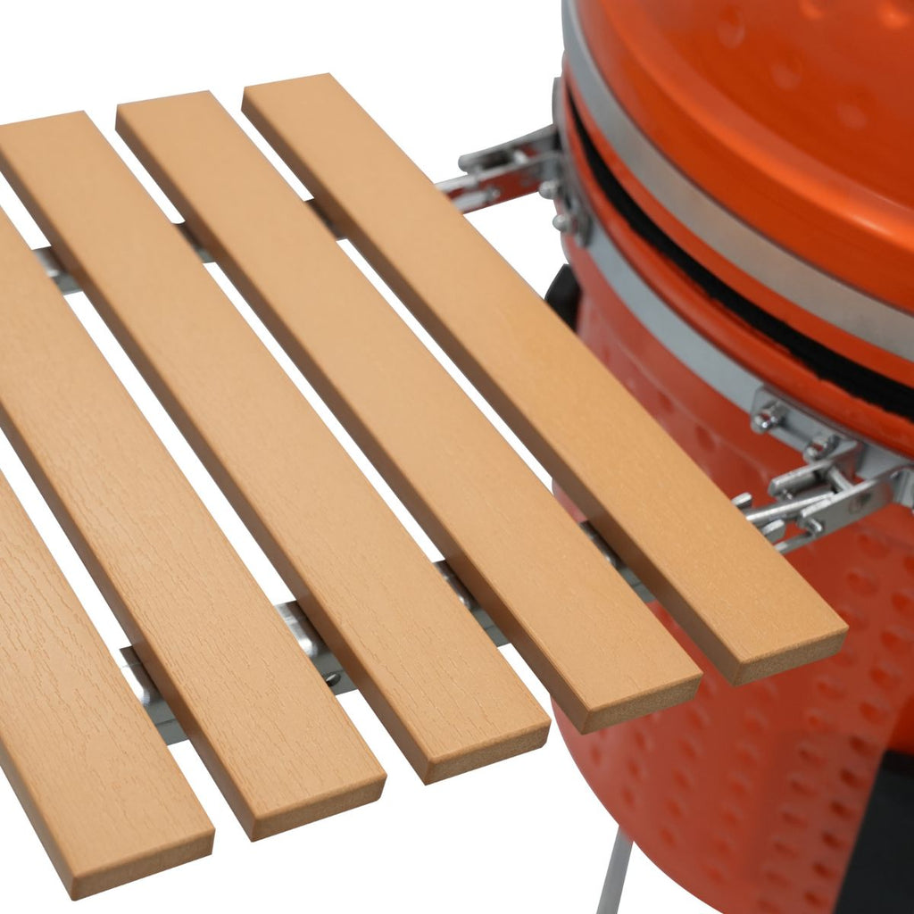 Barbacoa Kamado Con Funda Protectora - Acero - Naranja