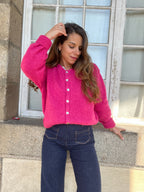 Charlie Pink Fuschia Cardigan