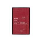 Carnet Textile Large 13X21 - Pages Lignées - Rouge Bordeaux