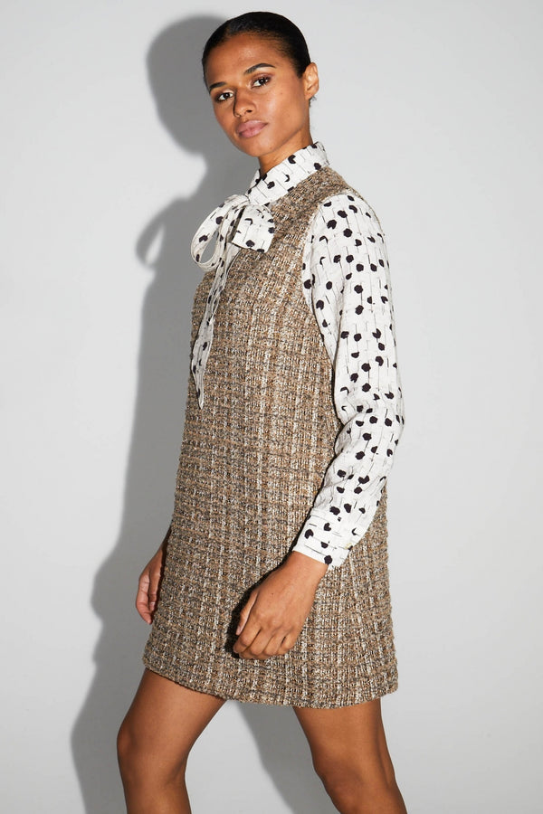 Minivestido Fanny Tweed Kimolos hecho en Italia