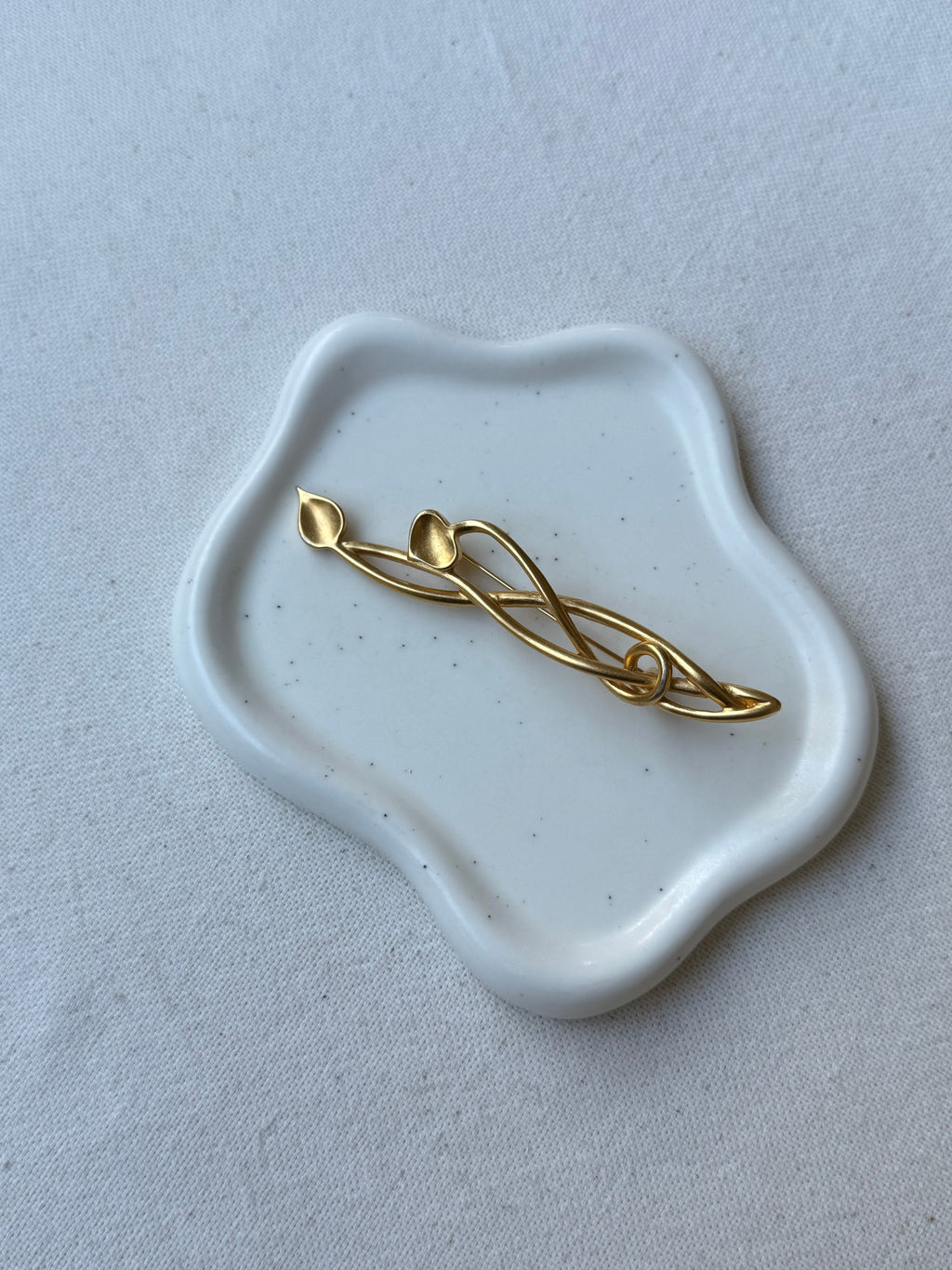 Broche Monet Vintage - Follaje Dorado