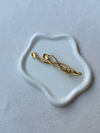 Broche Monet Vintage - Follaje Dorado