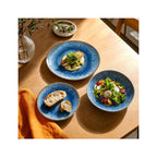 Rivage Azur - Servicio de mesa de 18 piezas - Porcelana - Azul