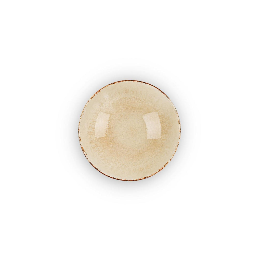 Rivage Sable - Vajilla de 18 piezas - Porcelana - Amarillo