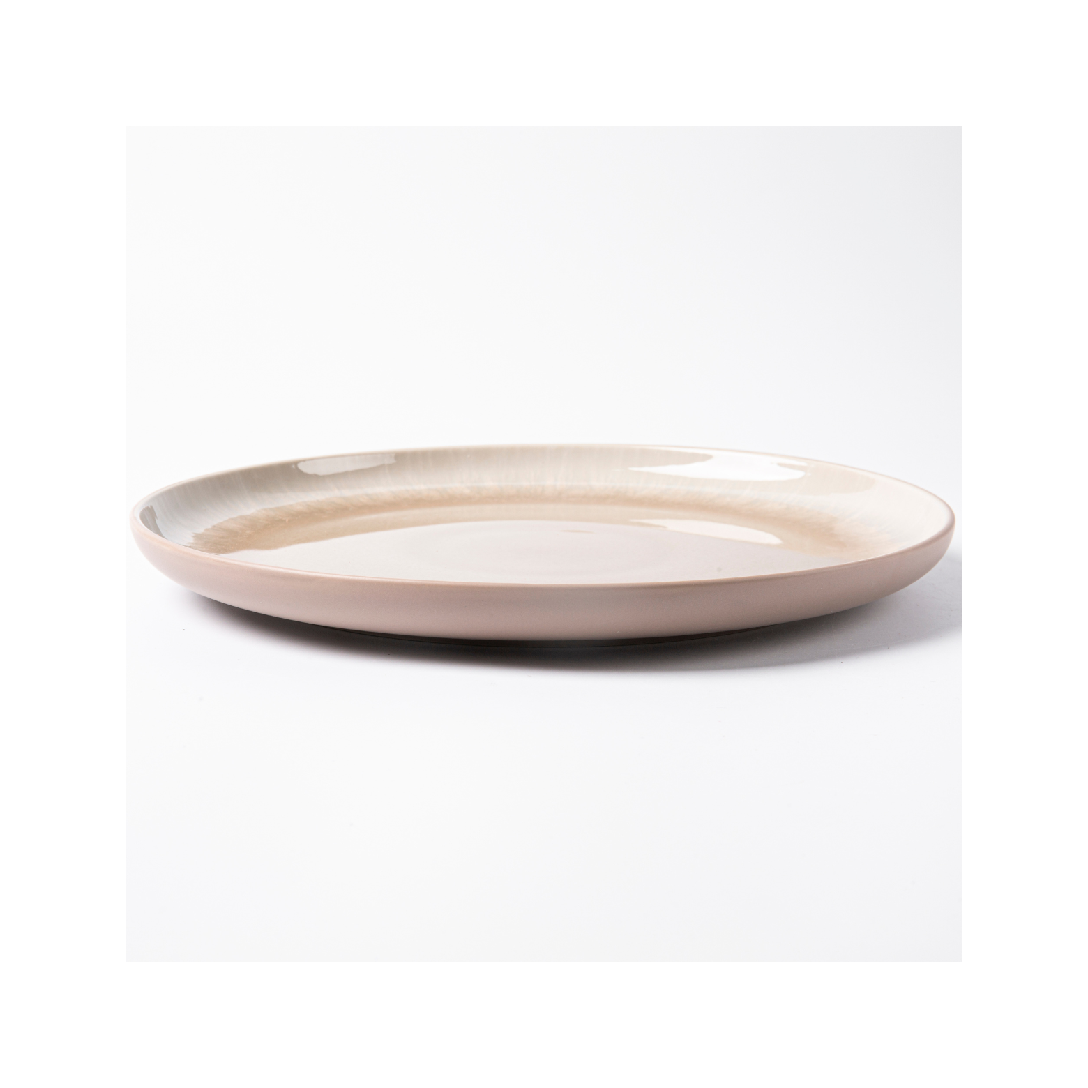 Iris Taupe - Servicio de mesa de 12 piezas - Gres reactivo - Taupe