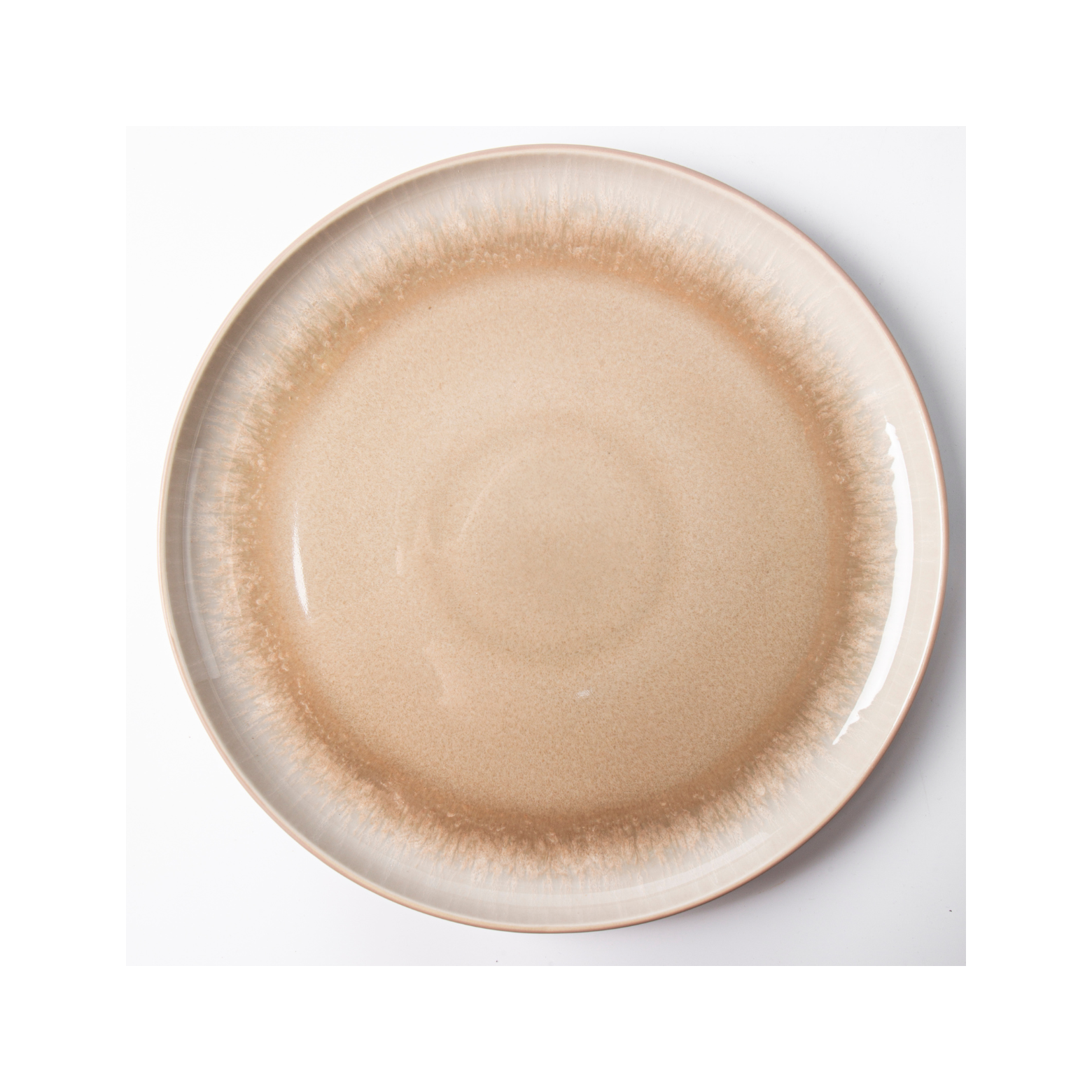 Iris Taupe - Servicio de mesa de 12 piezas - Gres reactivo - Taupe