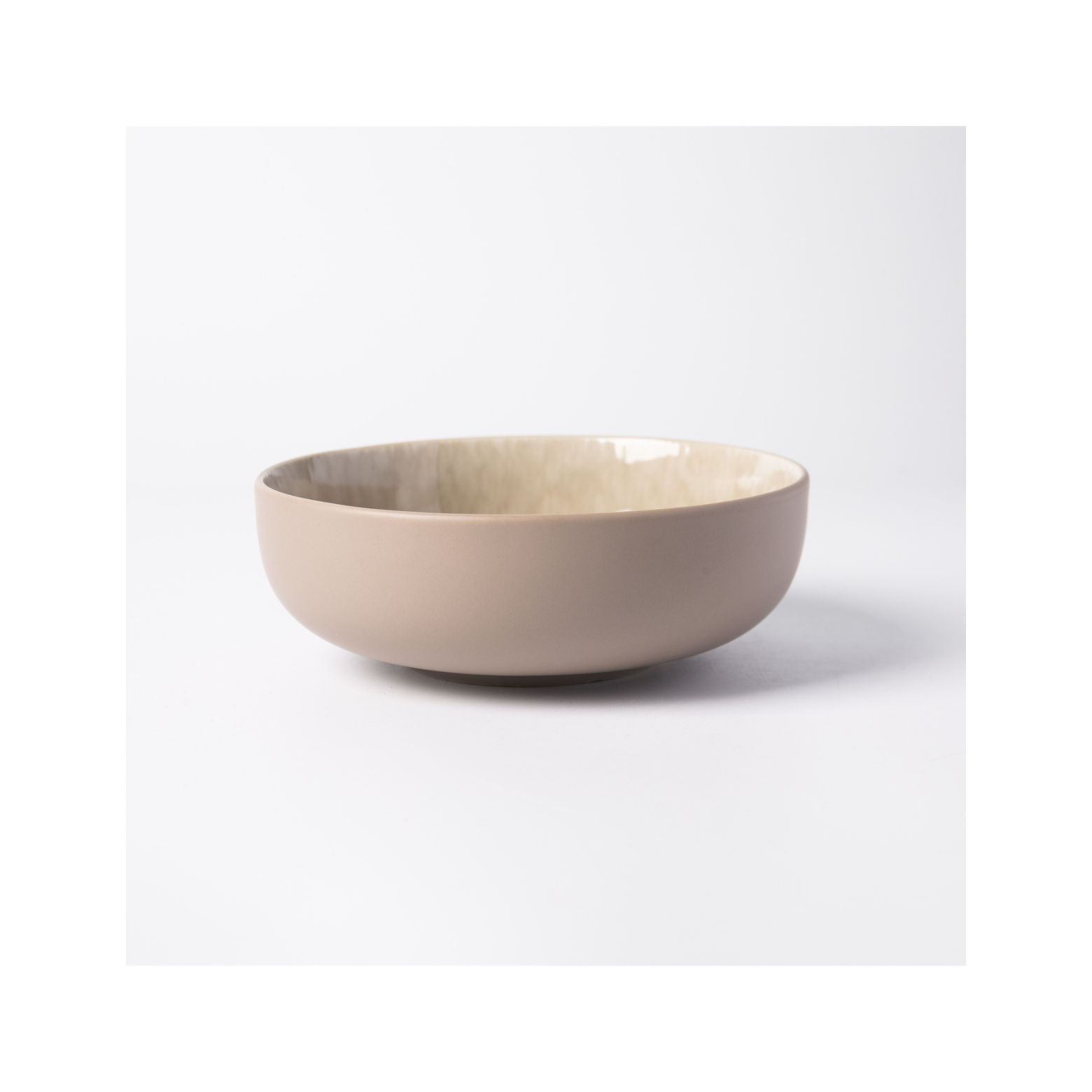 Iris Taupe - Lot De 6 Bols - Grès Réactif - Taupe