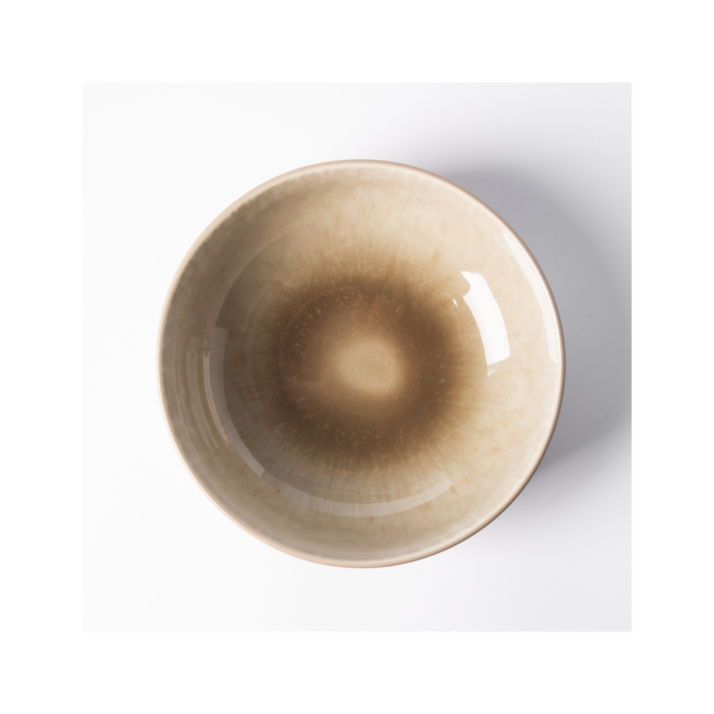 Iris Taupe - Lot De 6 Bols - Grès Réactif - Taupe