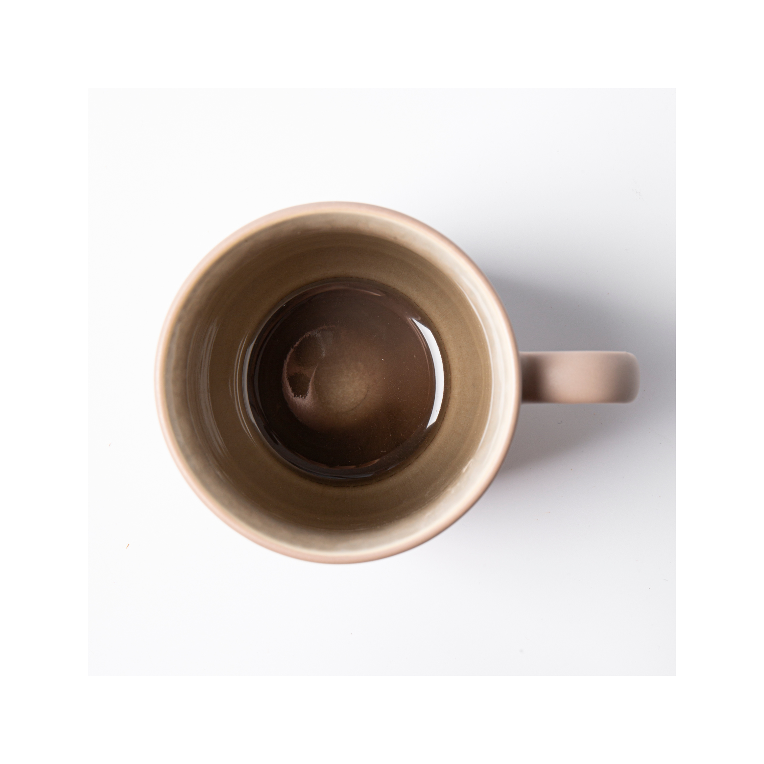 Iris Taupe - Set of 2 Mugs - Reactive Stoneware - Taupe