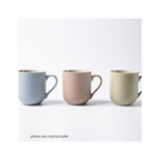 Iris Taupe - Set of 2 Mugs - Reactive Stoneware - Taupe