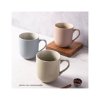 Iris Taupe - Set of 2 Mugs - Reactive Stoneware - Taupe