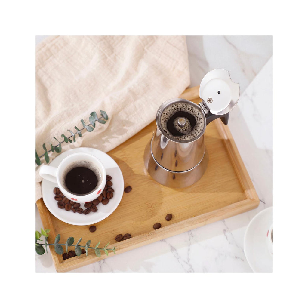 Italian coffee maker - Stainless steel - Silver