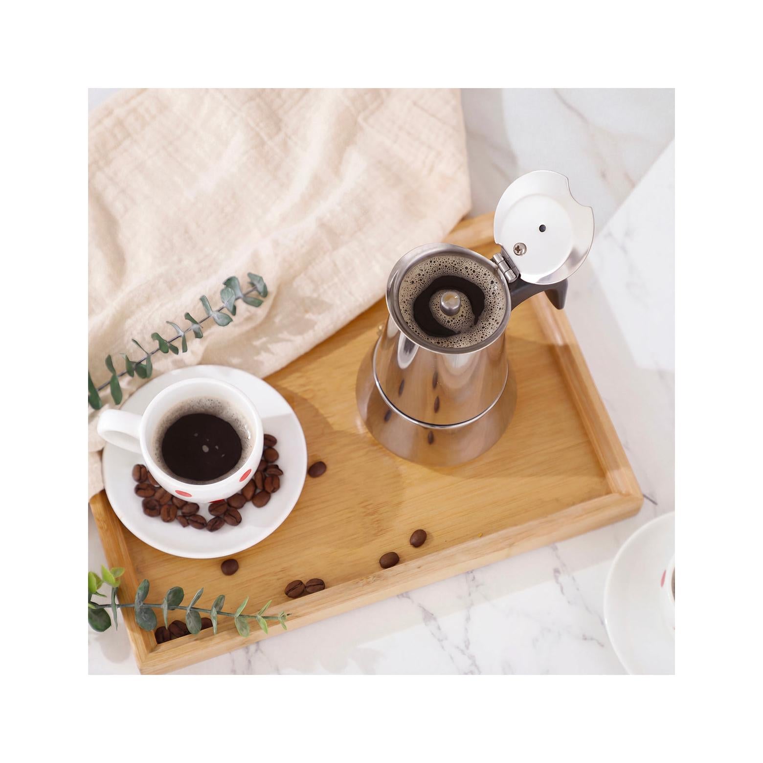 Italian coffee maker - Stainless steel - Silver