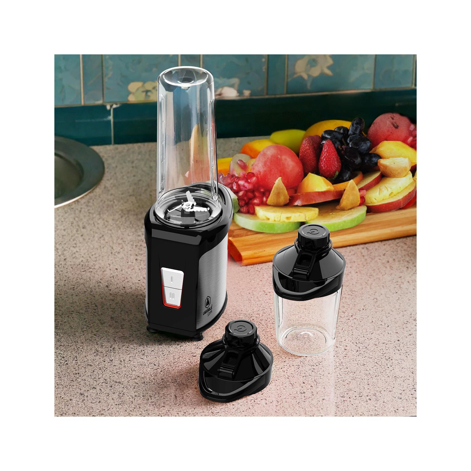 Mini Batidora Smoothie 350 W 6 Piezas - Negro / Naranja
