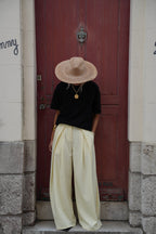 Chelsea Wide Leg Pants - Yellow