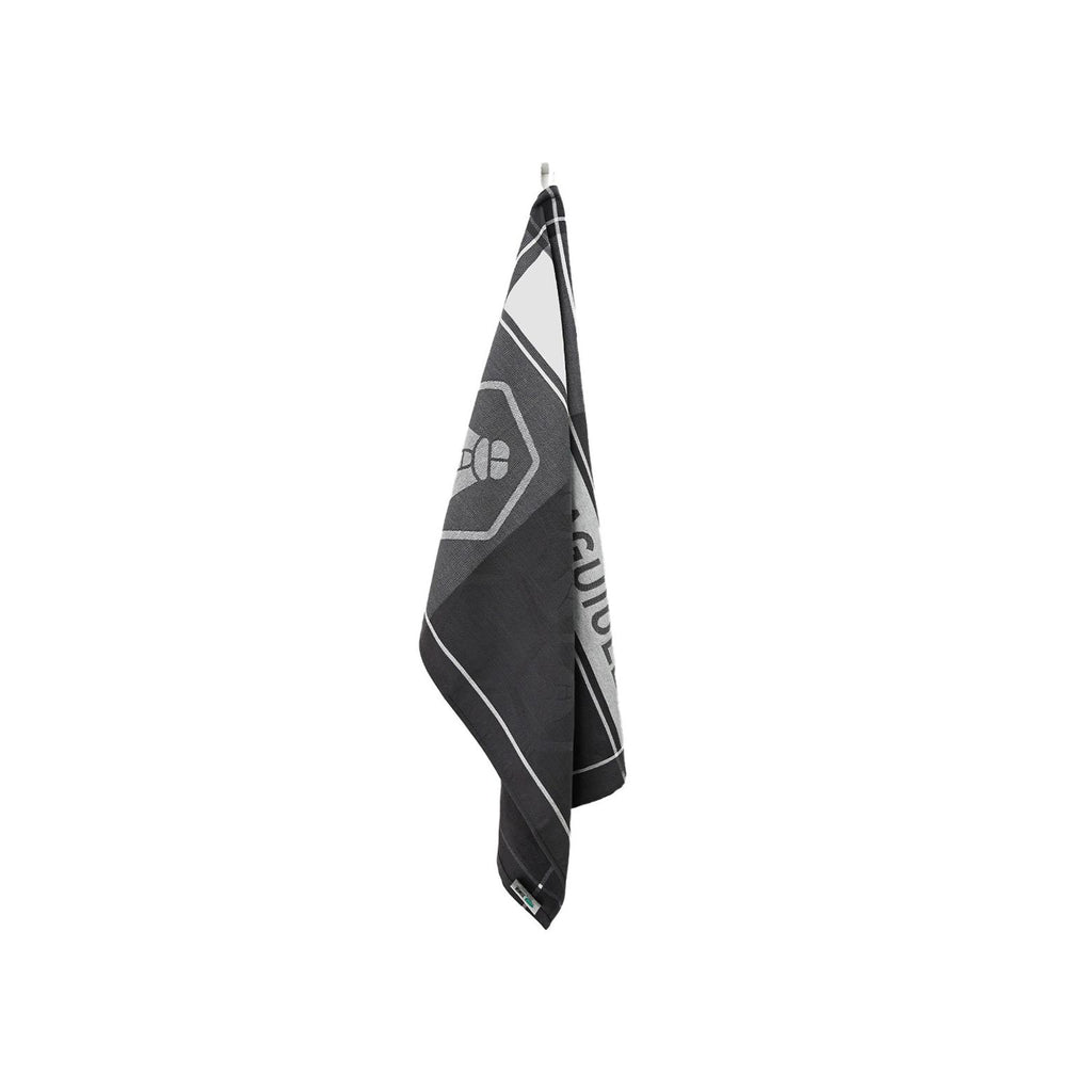 Miel - Set of 3 Jacquard Tea Towels - Cotton - Black