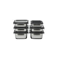 Lot De 7 Boîtes Rectangulaires - Inox - Argent