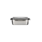 Set Of 5 Rectangular Boxes - Stainless Steel - Silver