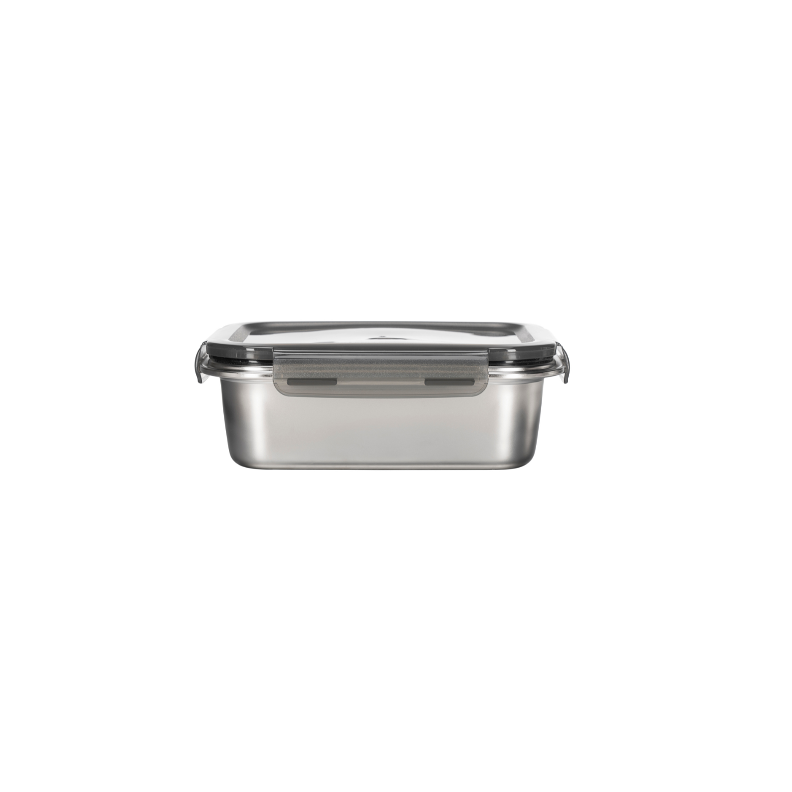 Set Of 5 Rectangular Boxes - Stainless Steel - Silver