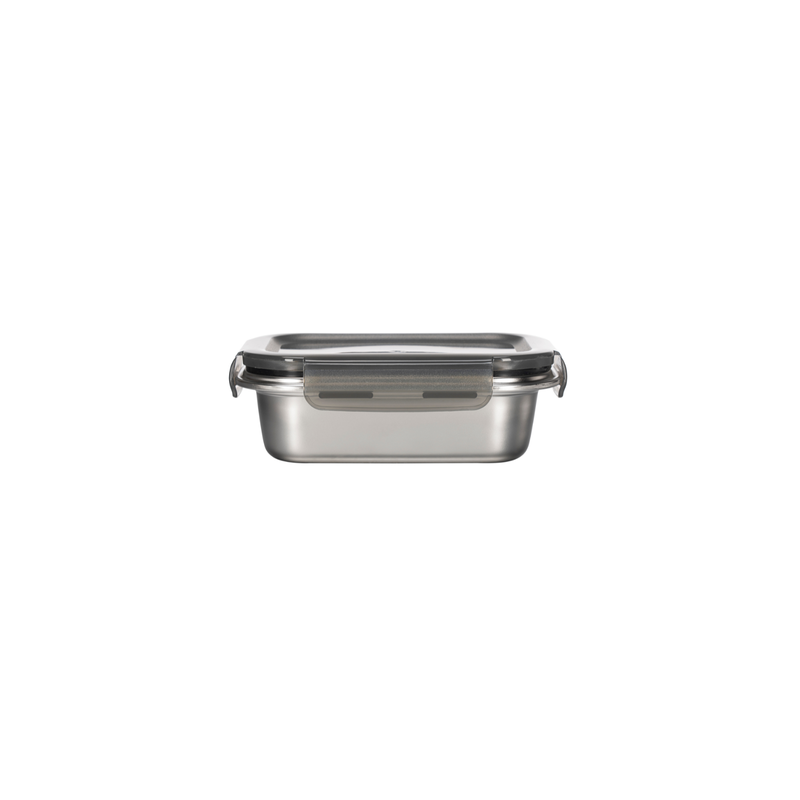 Set Of 5 Rectangular Boxes - Stainless Steel - Silver