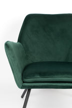 Bon Velours - Lounge Chair - Fabric - Green