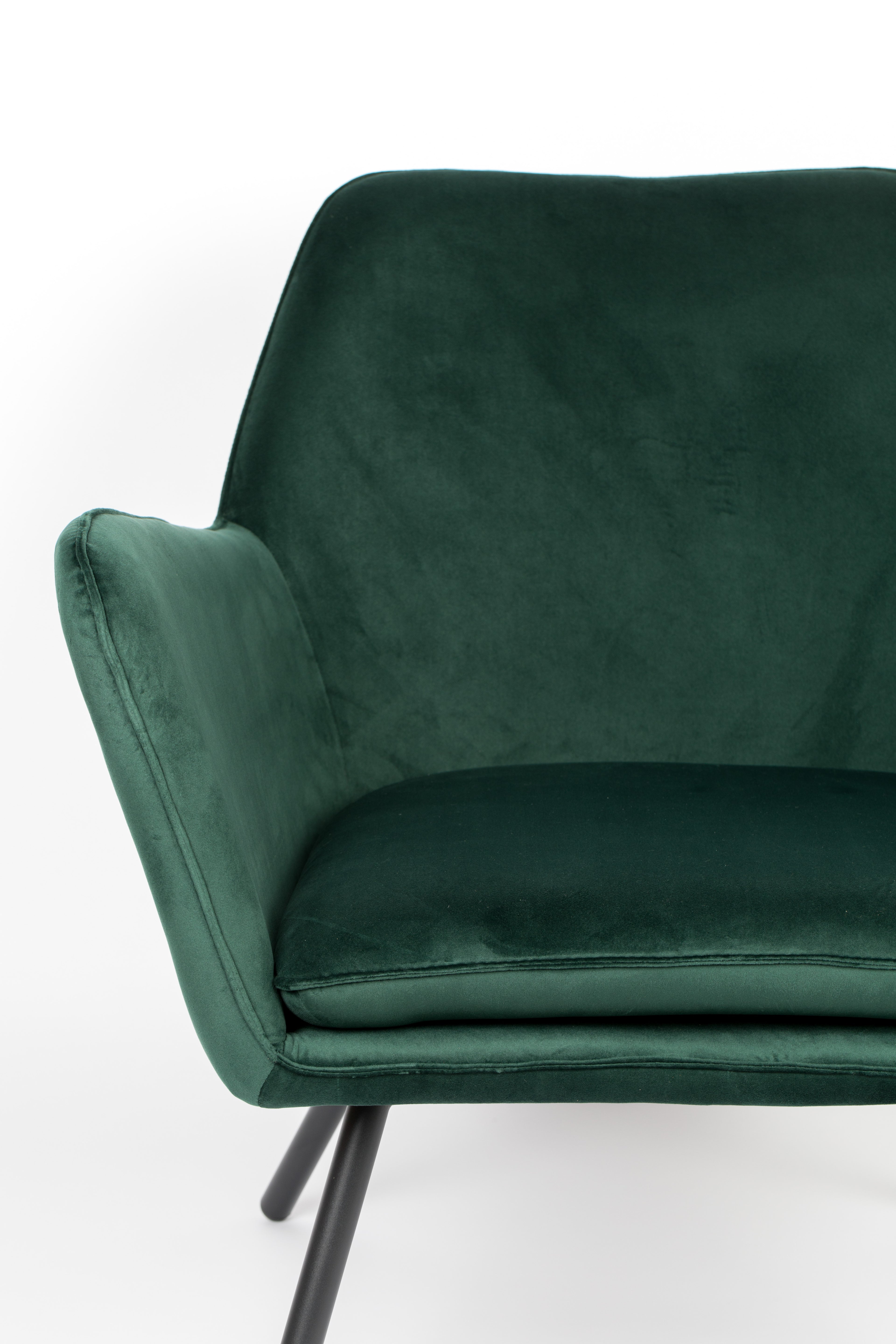 Bon Velours - Lounge Chair - Fabric - Green