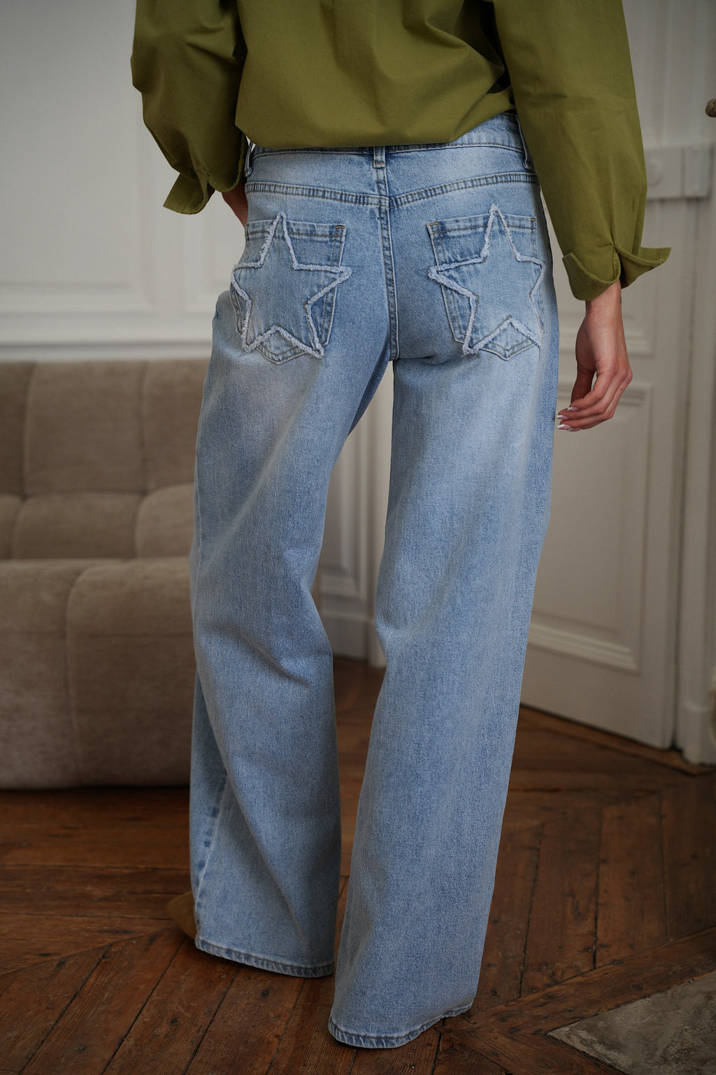 Alane Star Jeans - Blue