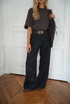 Achille Straight Pants - Black