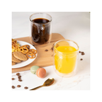 Lot De 2 Tasses À Cappuccino Double Paroi - Verre - Transparent