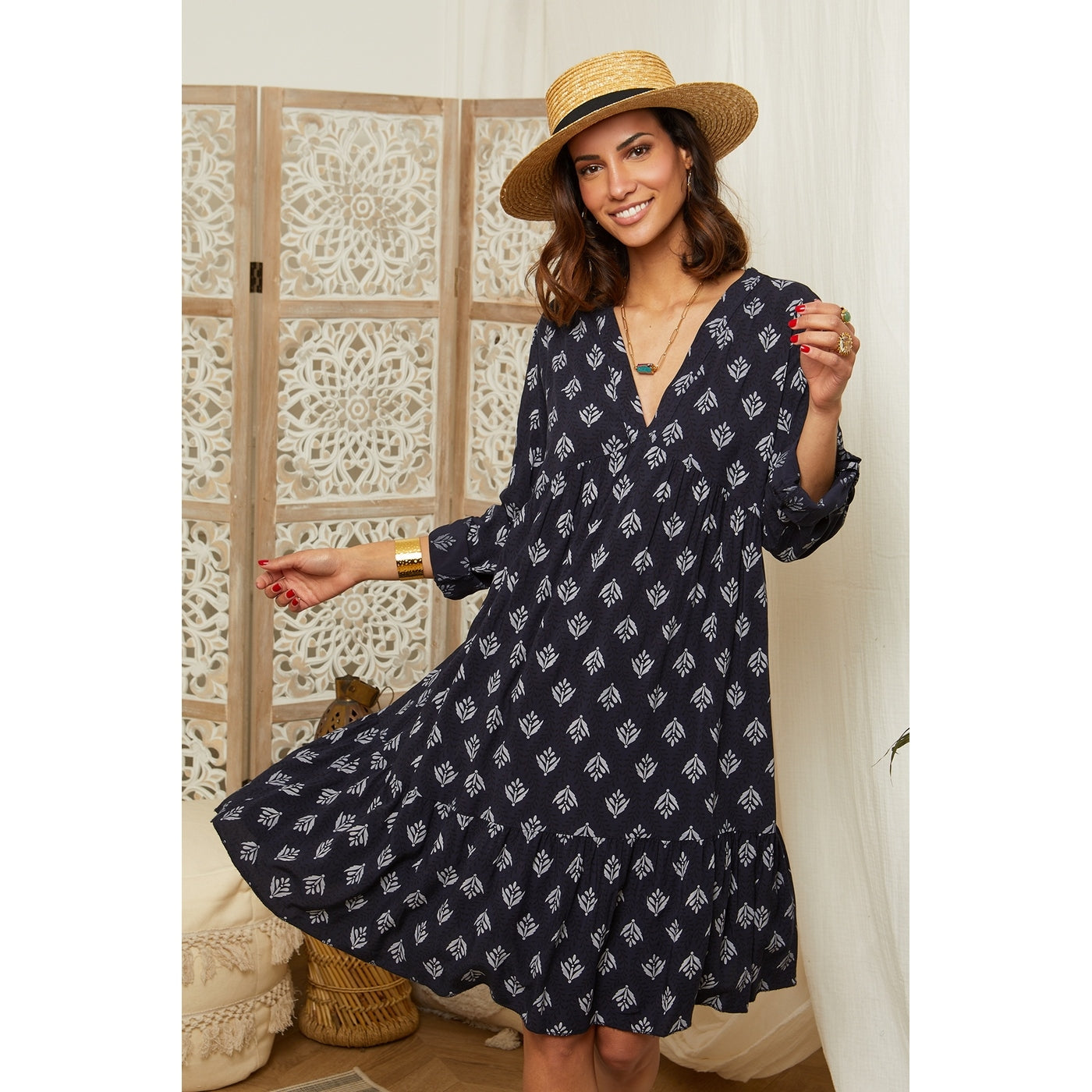 Vestido - Azul marino