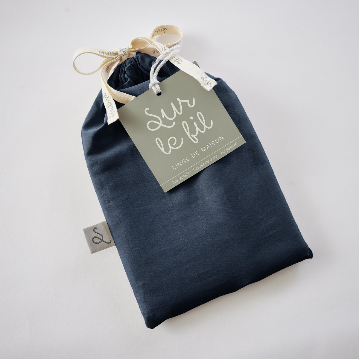 Bally - Plain Percale Pillowcase - 100% Cotton - Midnight Blue