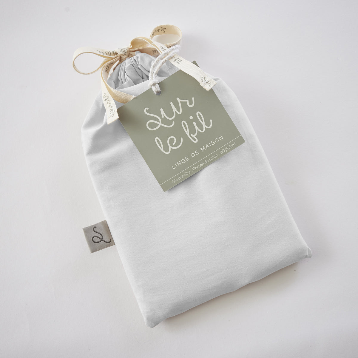Bally - Kussensloop effen percale - 100% katoen - Sneeuwwit
