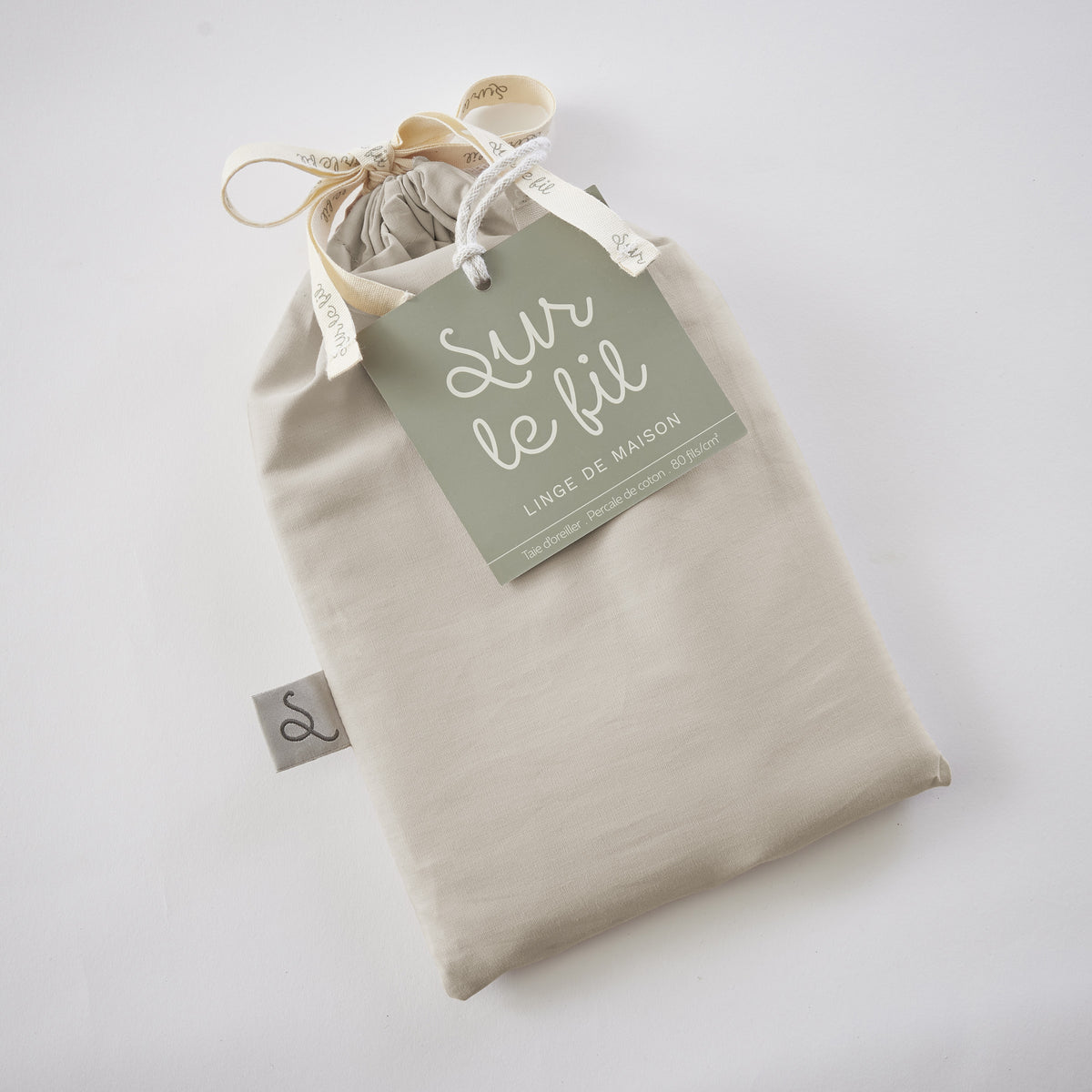 Bally - Plain Percale Pillowcase - 100% Cotton - Sand