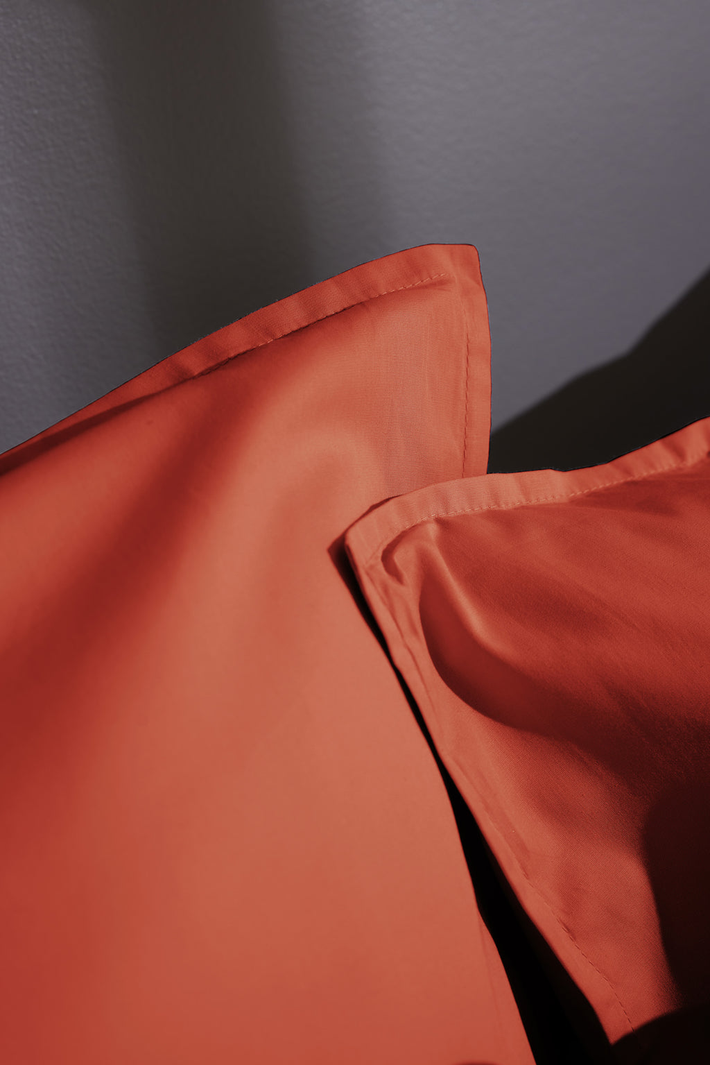 Bally - Kussensloop effen percale - 100% katoen - Terra cotta