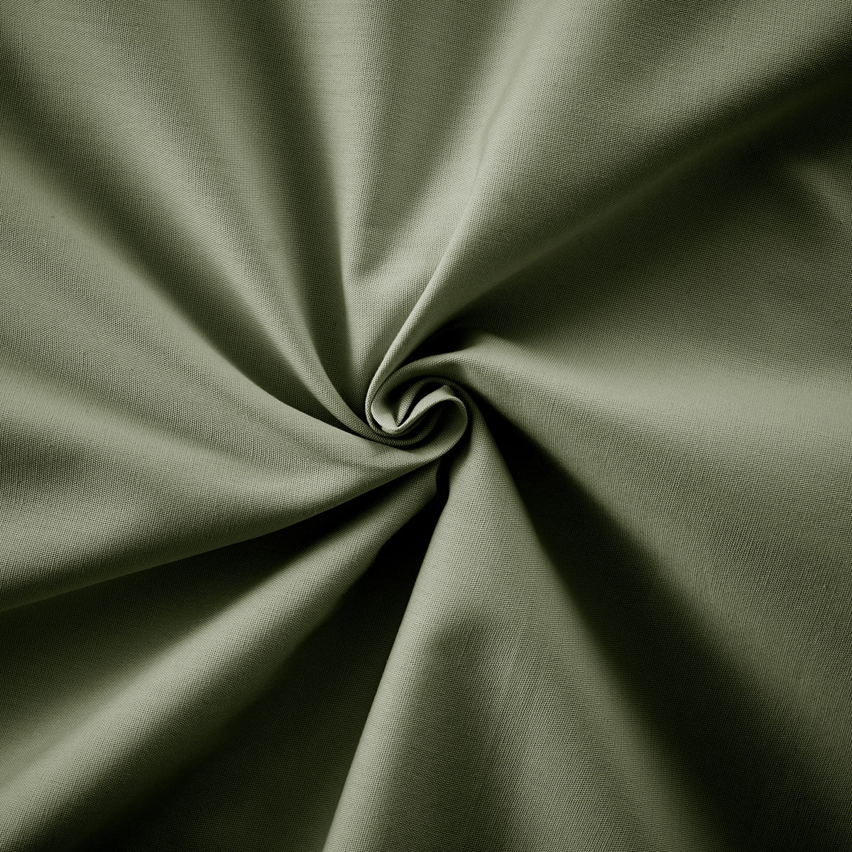 Bally - Kussensloop effen percale - 100% katoen - Tijmgroen