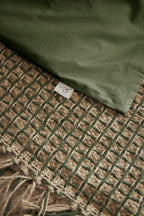 Bally - Kussensloop effen percale - 100% katoen - Tijmgroen