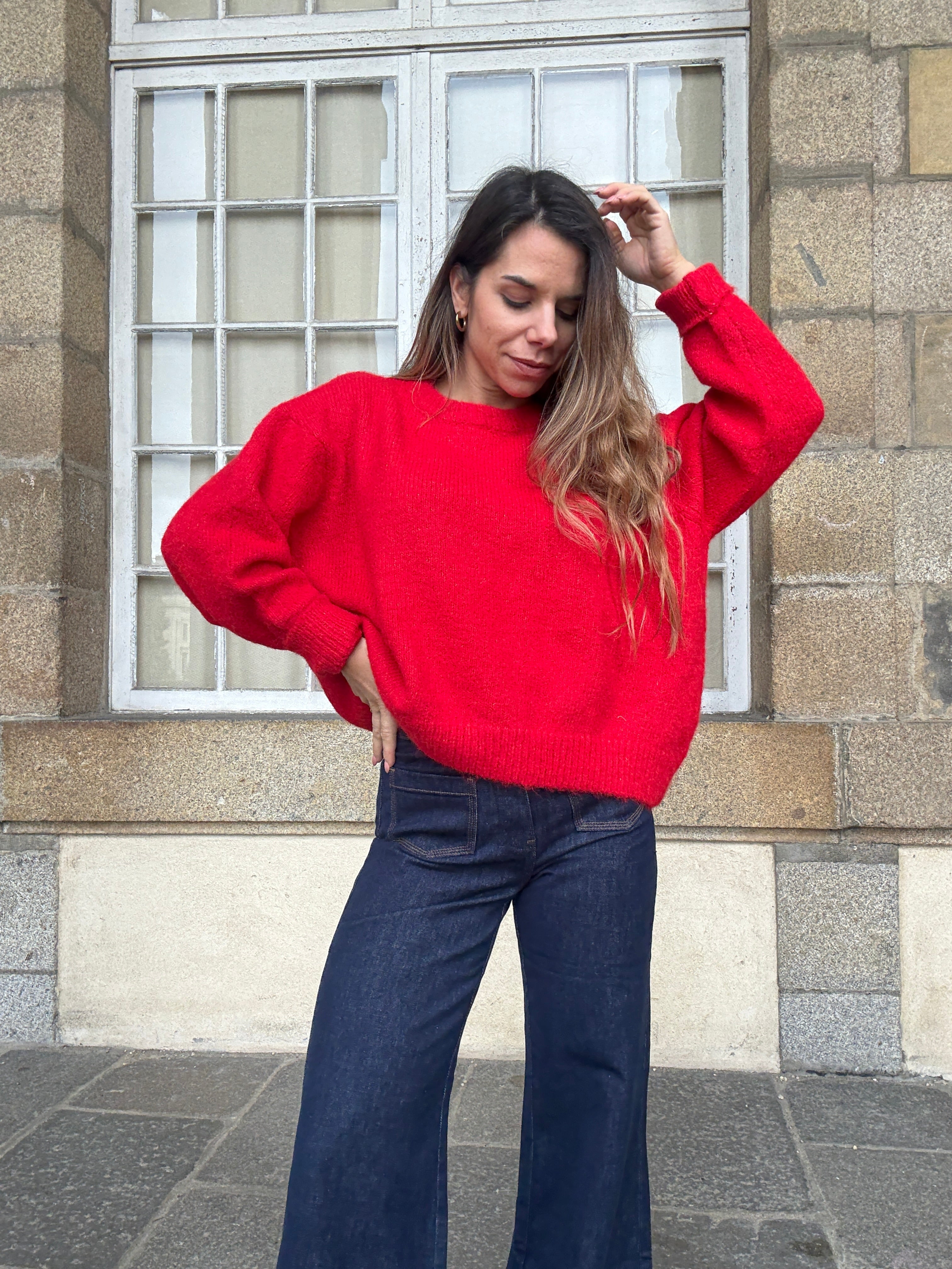 Pull Louise rouge