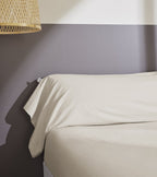 Bally - Plain Percale Bolster Pillowcase - 100% Cotton - Sand