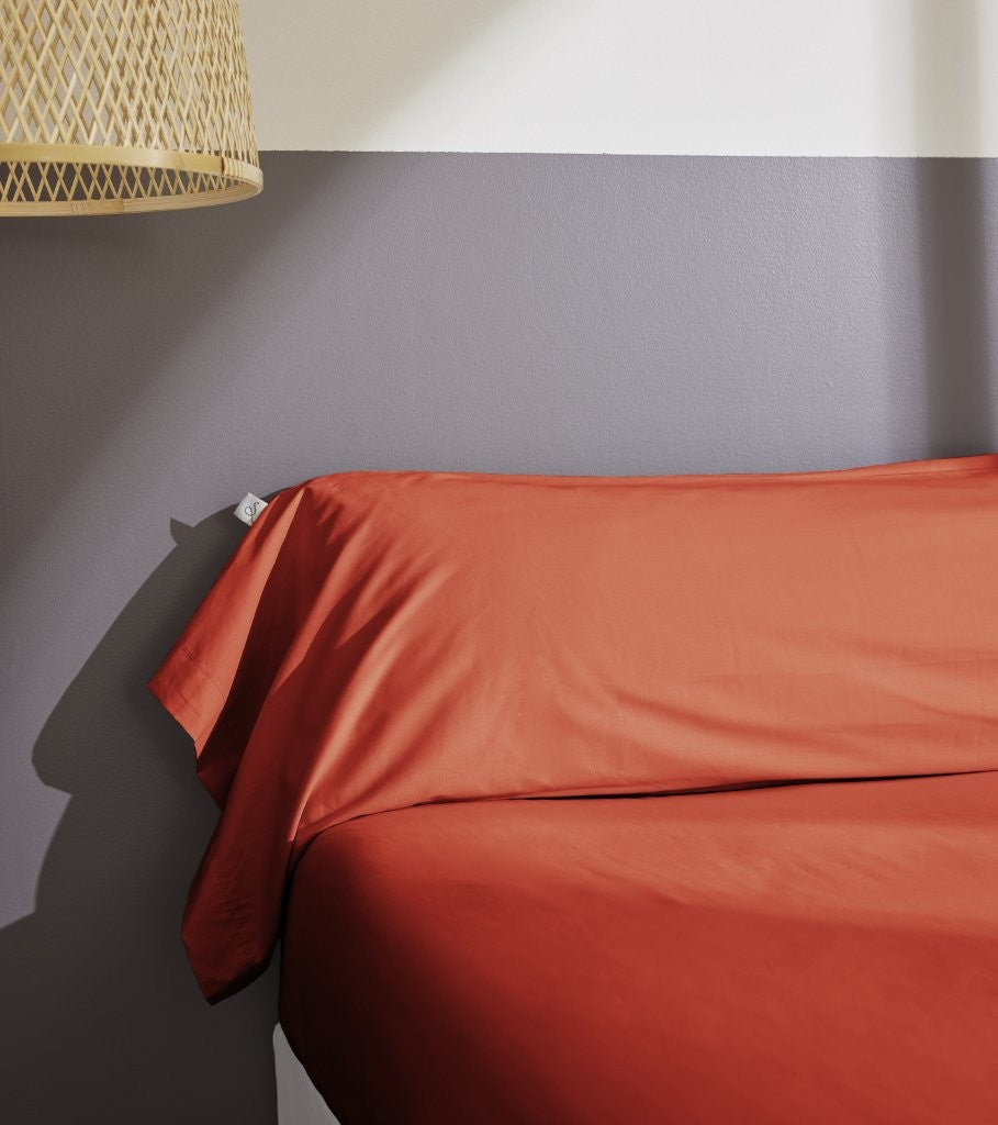 Bally - Rolkussensloop Effen Percale - 100% Katoen - Sienna