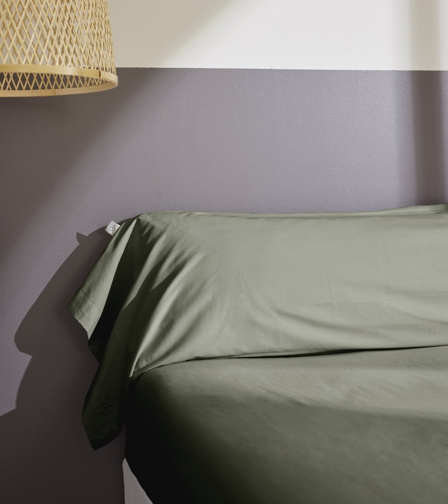 Bally - Taie De Traversin Percale Unie - 100% Coton - Thym