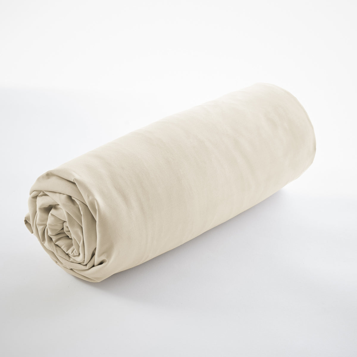 Bally - Plain Percale Fitted Sheet - 100% Cotton - Sand
