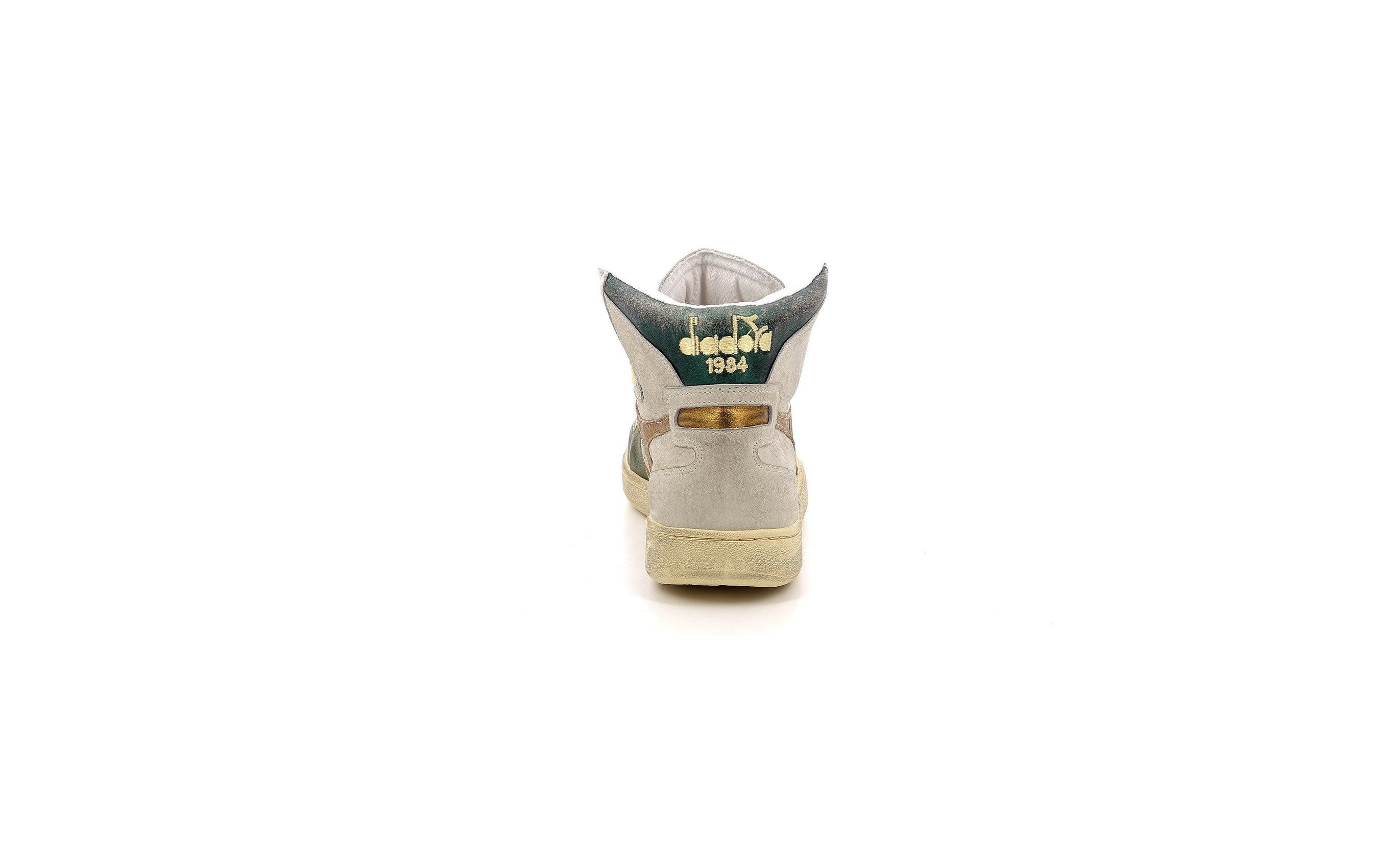 High-Top Metallic Basketball Sneakers - Oyster White / D Oe - Women