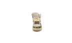 High-Top Metallic Basketball Sneakers - Oyster White / D Oe - Women