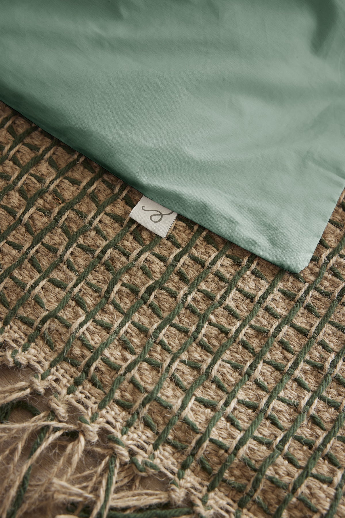 Bally - Dekbedovertrek effen percale - 100% katoen - Celadon