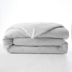 Bally - Plain Percale Duvet Cover - 100% Cotton - Snow