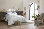 Bally - Plain Percale Duvet Cover - 100% Cotton - Snow